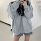 thumbnail image 1 of Ailaofu Womens Long Cardigan Casual Zipper Hooded Jacket Long Sleeve Solid Trench Coat for Women, 1 of 6