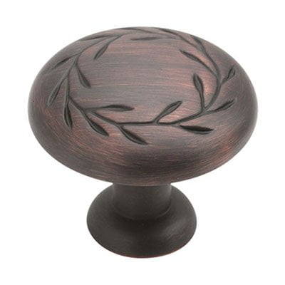 Nature's Splendor 1-5/16 in (33 mm) Diameter Oil-Rubbed Bronze Cabinet Knob