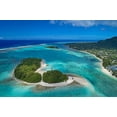 thumbnail image 2 of Wall, David 24x17 Black Ornate Wood Framed with Double Matting Museum Art Print Titled - Koromiri Island-Muri Lagoon-Rarotonga-Cook Islands-South Pacific, 2 of 4