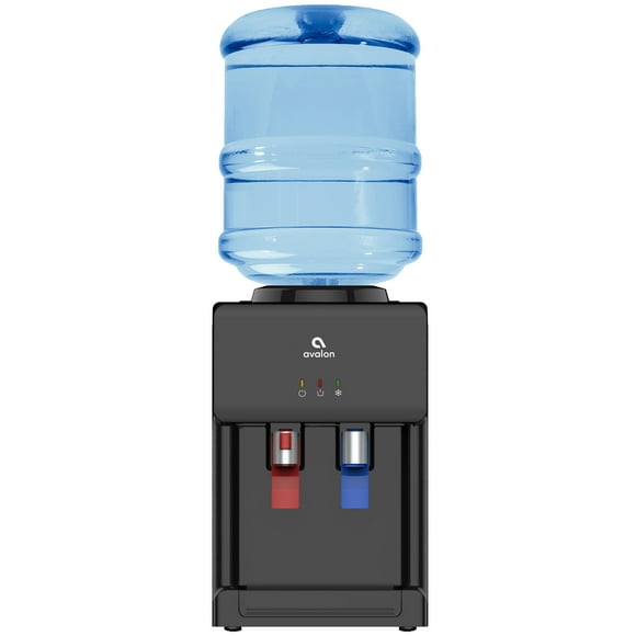 Avalon Premium Hot/Cold Top Loading Countertop Water Cooler Dispenser With Child Safety Lock. UL/Energy Star Approved- Black - A1CTWTRCLRBLK