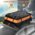 thumbnail image 6 of Mescukay 51" x 36" Roof Rack, Heavy Duty Car Rooftop Cargo Carrier Basket with Cargo Net and Bag, Luggage Holder Extension for Universal, Pick Up Trucks, 200lbs Capacity, 6 of 7