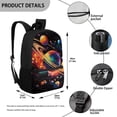 thumbnail image 4 of Uorisanigo Universe Planet Kids Backpack for Girls Boys, Children Backpack for Preschool, Kindergarten, Elementary with Adjustable Shoulder Straps for 6-13 Years Old, 4 of 6