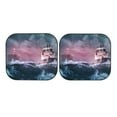 thumbnail image 7 of Fotbe Boat Lighthouse Storm Waves 2-Piece Car Windshield Sun Shade | Sun Blocker for Car Windshield | Foldable Automotive Interior Accessories for Sun Protection-Large, 7 of 7