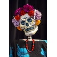 thumbnail image 2 of Kaveney, Wendy 17x24 Gold Ornate Wood Framed with Double Matting Museum Art Print Titled - AZ, Phoenix Skeleton with hair made of flowers, 2 of 4