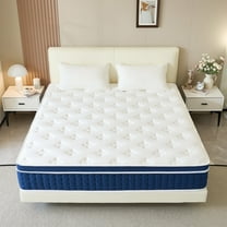 BedNew King Mattress 14 inch Medium Firm Hybrid Pillow Top Mattress in a Box, Pocket Spring