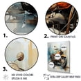 thumbnail image 3 of Designart "Surreal Journey On A Motorcycle" Motorcycle Canvas Art Print, 3 of 7