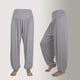 thumbnail image 2 of pantalones de baile deportivos de yoga suaves de algodón casual sueltos elásticos para mujer gris / xl, 2 of 3