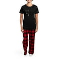 thumbnail image 4 of CafePress - Tuxedo Cat Resting T Shirt Women's Dark Pajamas - Women's Short Sleeve Print T-Shirt and Pants Dark Cotton Pajama Set, 4 of 7