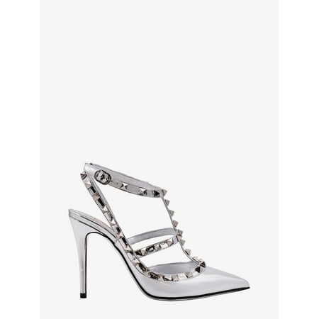 

Valentino Garavani Woman Rockstud Woman Silver Pumps