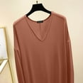 thumbnail image 3 of LIaqionyy Womens Long Sleeve Nightgown Plus Size Sleepwear Nightdresses Soft Ladies Night Gown Sleepshirts, 3 of 6