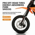 thumbnail image 5 of 3500W Hezzo D3 Electric Dirt Bike,60V27ah 12/14" off-Road Tire,35Mph 160NM electric motorcycle,65Miles Electric Mountain Motorbike UL2849, 5 of 7