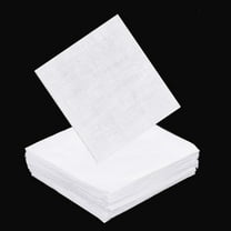 100 Pcs White Cotton Fabric 4.74 in Quilting Cotton Squares Solid Color Precut Fabric Pieces for Embroidery DIY Sewing Craft