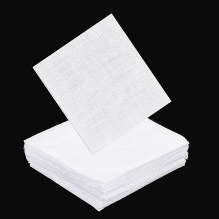 100 Pcs White Cotton Fabric 4.74 in Quilting Cotton Squares Solid Color Precut Fabric Pieces for Embroidery DIY Sewing Craft
