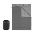 thumbnail image 1 of Saco de dormir doble Zulema para exteriores 2 personas Gris, 1 of 8