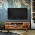 thumbnail image 2 of Turin Live Edge Suar Wood Media Center with 2 doors/4 drawers, 2 of 5