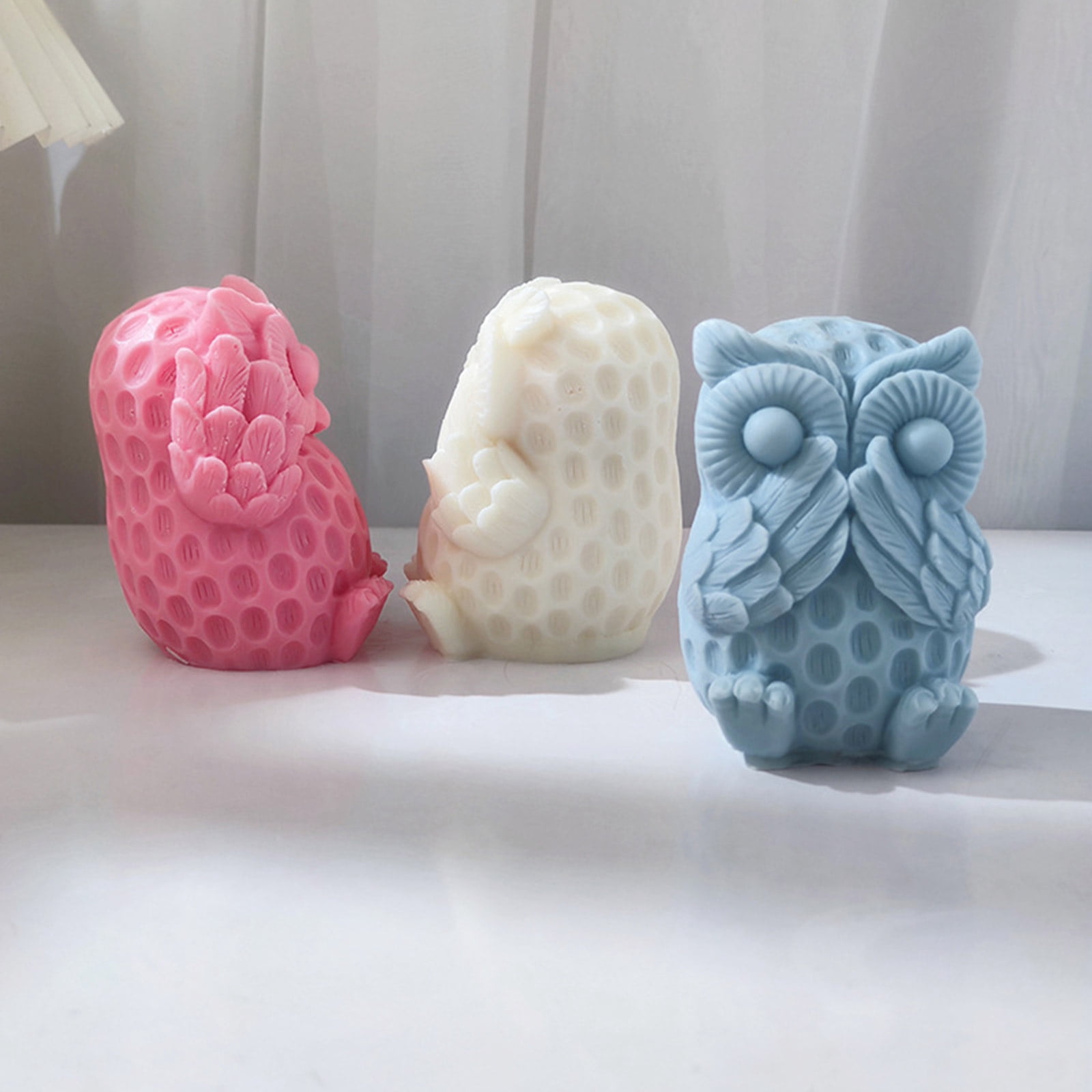 Animal Candle Mold Owl Silicone Mold for Making Aromatherapy Resin Molds Wax Soap Epoxy Mold DIY Craft Baking Mold