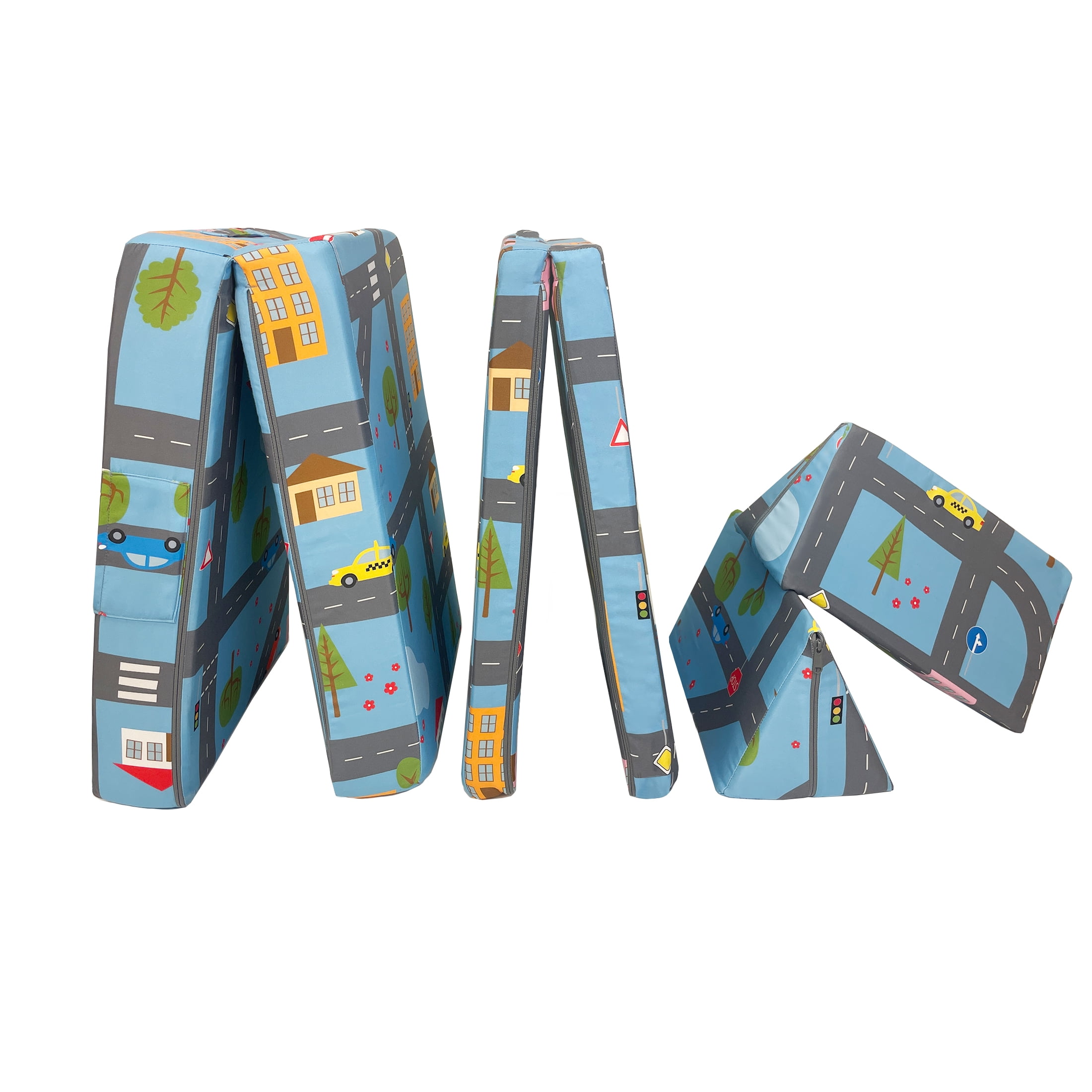 Imaginarium Little Brother, Little Sister Kids and Toddler Play Couch, Road Map