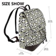 thumbnail image 3 of KLL Panda With Crown And Stars Print Leather Backpack,PU Leather Laptop Backpack Purse for Women and Ladies Daypacks Bags for Travel College Work, 3 of 4