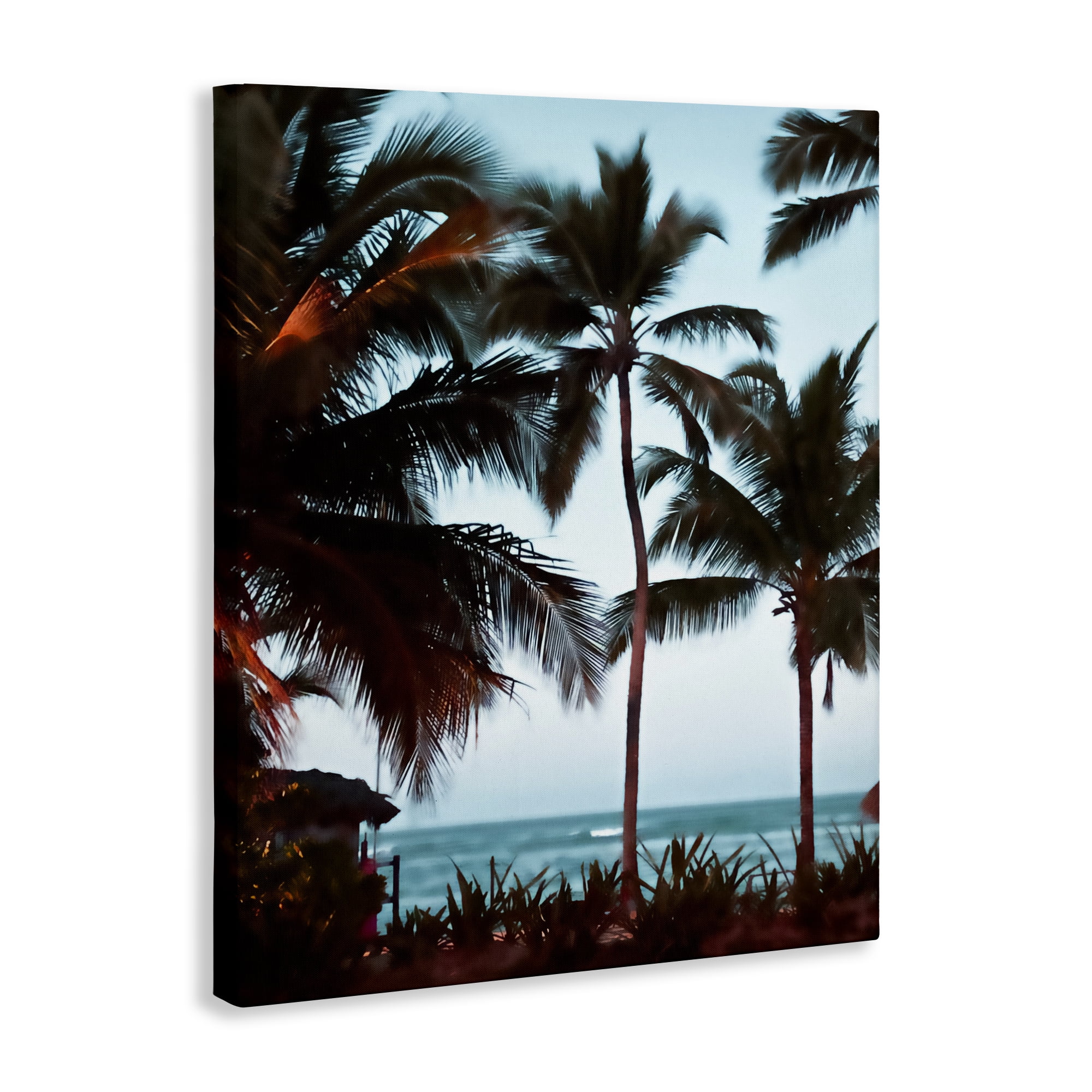 Stupell Industries Shady Palms Beachfront Canvas Wall Art, design by Noah Bay