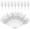 Silver, variant on 30 Pcs Christmas Tree Sprigs Decorations,13x3.15In Decorative Dried Artificial Twigs,Branches for Christmas Tree,Wedding,Holiday and Home(Silver)