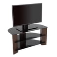 thumbnail image 5 of AVF FS900VARWB-A Meuble TV d'Angle en Forme de Plus Varano - Noyer & Verre Noir, 5 of 5