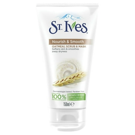 St. Ives Nourish & Smooth Oatmeal Scrub & Mask, 150 ml/5.07 oz