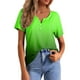 thumbnail image 1 of Blusas de moda de verano para mujer con estampado, cuello en V y manga corta, 1 of 4