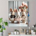 thumbnail image 4 of Ballet Animal Nursery Canvas Wall Art, Bunny Elephant Squirrel Ballerina Print, Girls Room Decor, 4 of 8