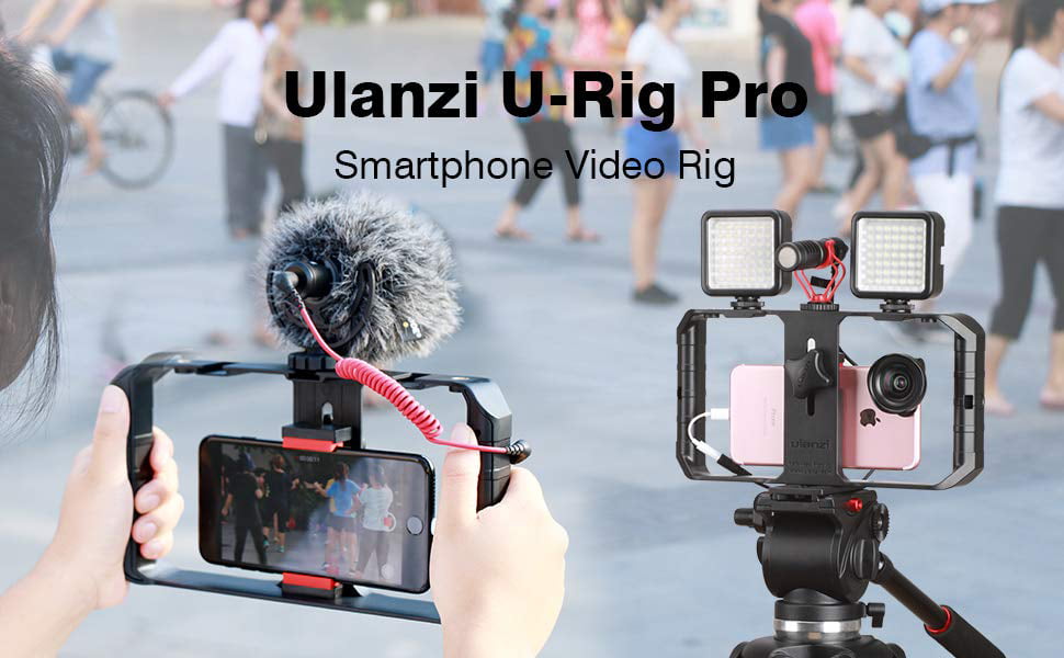 Full Phone Rig Stabilizer Ulanzi Camera Video Handle Mobile Phone Smartphone Gri 