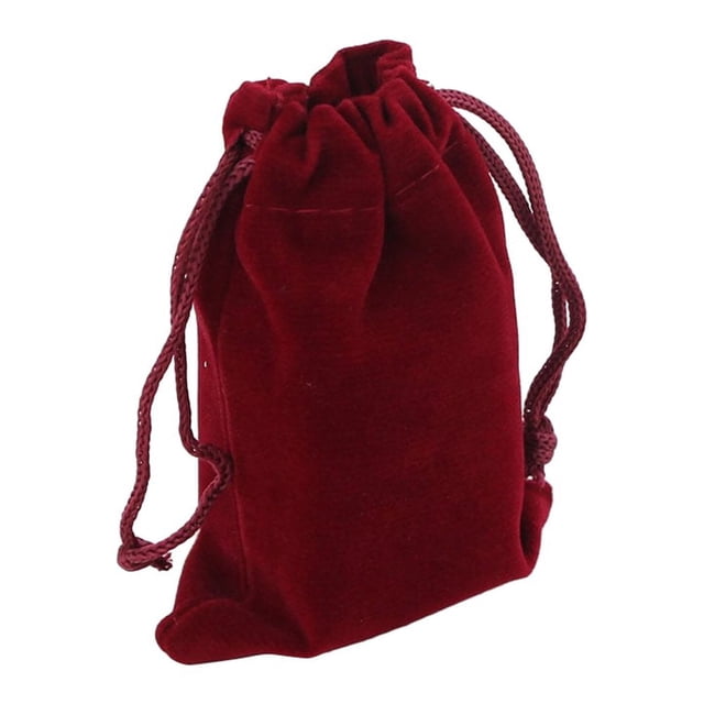 MasteelfCA 10pcs 7*9cm Drawstring Wedding Favor Gift Bags Candy Bag Jewelry Pouch (Wine Red)
