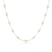 MOLLY BROWN LONDON Molly B London Child's Sterling Silver Pearl Necklace | Baby & Girls Jewelry | Quinceaera Gift | First Communion Gift