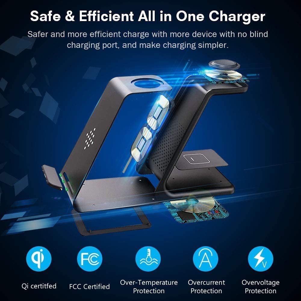 Wireless Charging Stand Geekera 3 In 1 Wireless Charger Fast Charging Dock Station For Apple Watch 6 Se 5 4 3 2 Airpods 2 Pro Iphone 12 12pro 11 11 Pro X Xr Xs 8 Plus Qi Certified Phones Walmart Com<script async src=