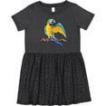 thumbnail image 3 of Inktastic Blue and Gold Macaw Parrot Girls Toddler Dress, 3 of 5