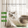 thumbnail image 5 of Transparent Space Capsule Cat Bed | All - Season, Play & Sleep Combo | Semi - Enclosed, for Kittens & Adult Cats | M & L Sizes, 5 of 8