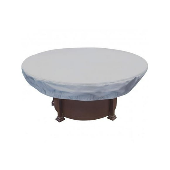 55 Po. dia. x 12 Po. Foyers Ronds de Couleur Protectrice & Ottoman de Table