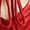 red, variant on RDKTPXZ Women's Ruched Halter Mini Dress, Backless Bodycon Ruffle Hem Party Dress