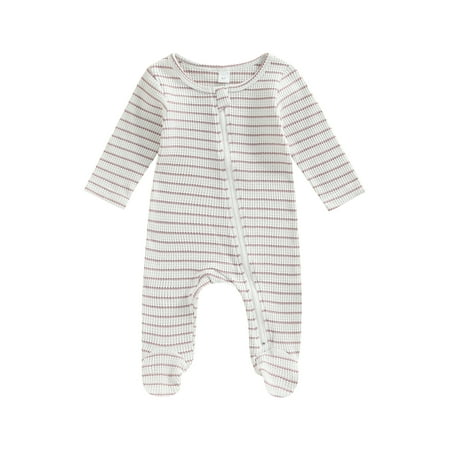 

Wassery Baby Girl Romper Onesie Footed Romper Ruffle Jumpsuit Cute Fall Winter Outfit