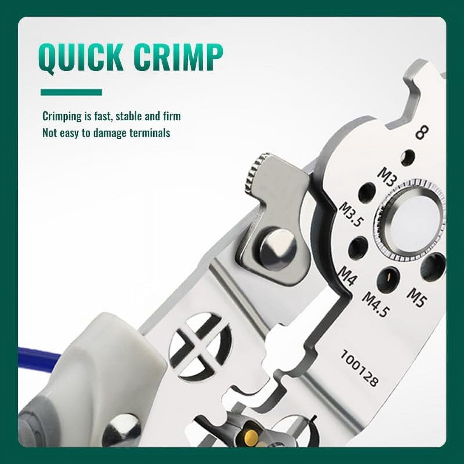 Multifunctional Wire Stripper Crimper Cable Cutter Pliers, Professional Electrical Wire Stripping Tool, Self Adjusting Wire Stripper and Cutter for Electrical Cable Cutting, Crimping Tool（2Pcs）