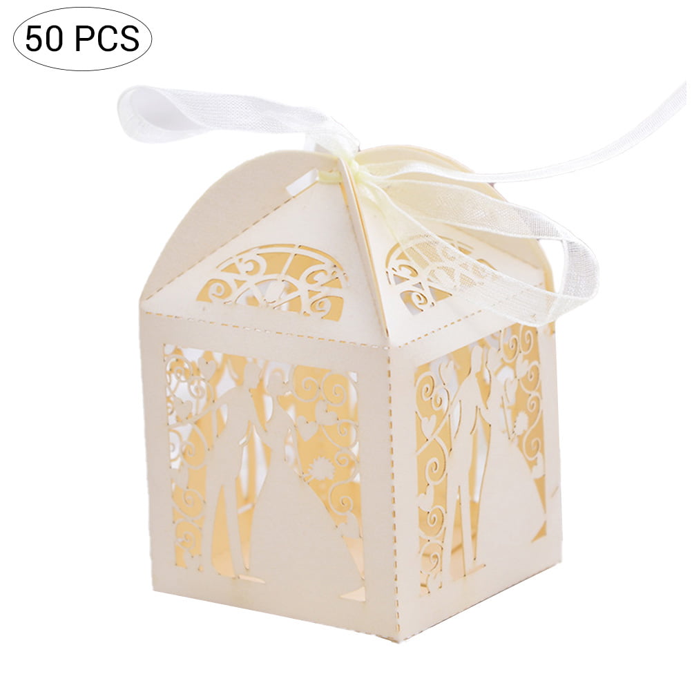 Luxury Butterfly Heart Topped Favour Box Pearlescent Gift Wedding Many Colours 
