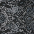 thumbnail image 3 of Zelouf Jade Medallion Glitter Lacquer Knit  , Sewing, DIY, Crafts Fabric by the Yard, Black/silver/grey, 5 Yard, 3 of 3