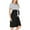 Black, variant on gakvbuo Maternity Dress For Women Plus Size Summer Baby Shower Pregnancy Dresses For Photoshoot Maternity Clothing Pregnant Women Clothes Round Neck Short-sleeved Striped Maternity Casual Dress