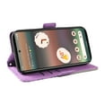 thumbnail image 6 of Mantto Slim Wallet Phone Case for Google Pixel 6a 6.1",for Women Men,Durable PU Leather Magnetic Folio Flip Holder ID Credit Card Slots Shockproof Phone Case with Hand Strap,Purple, 6 of 11