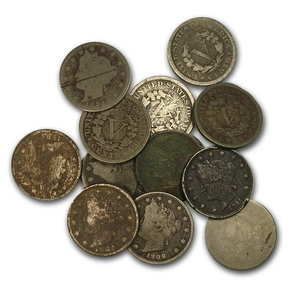 1883-1912 Liberty Head V Nickel Culls