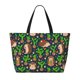 thumbnail image 2 of Easygdp Cute Hedgehogs Cactus Blue Bolsa de Viaje de Playa de Gran Capacidad, Bolsa Tote Perfecta para la Playa, Escapadas de Fin de Semana y Viajes, 2 of 7