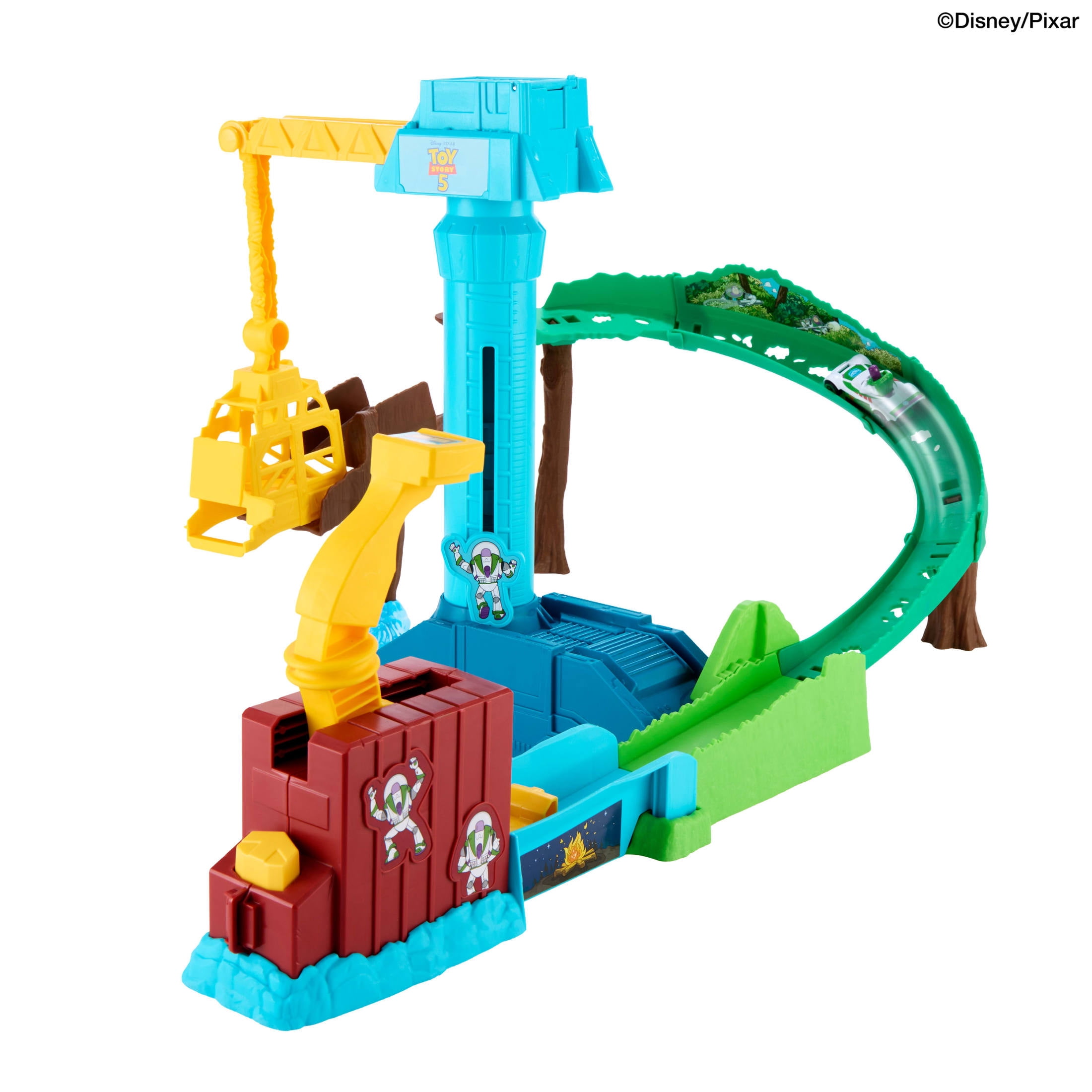 Hot Wheels Superstar Speeders Hi-Tech Buzz Lightyear’s Star Command Adventure Track Set