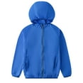 thumbnail image 1 of Girls Lightweight Summer Jacket Breathable Sun Windbreaker Outerwear For Toddler Kids Comfortable Shield With Hood Design, 1 of 3