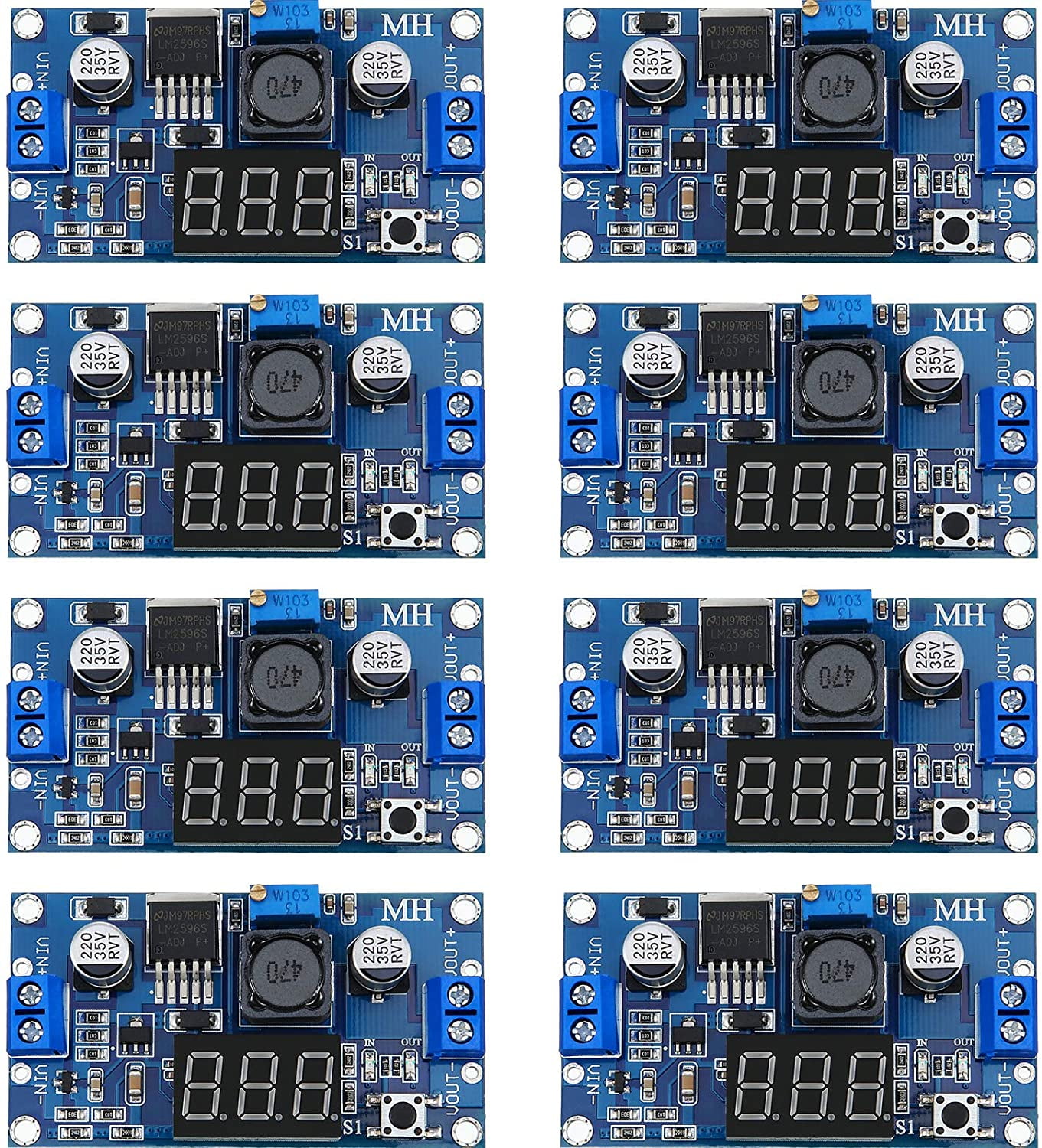 Electrical Tools & Testers Voltage Testers 2 Pieces Adjustable LM2596S