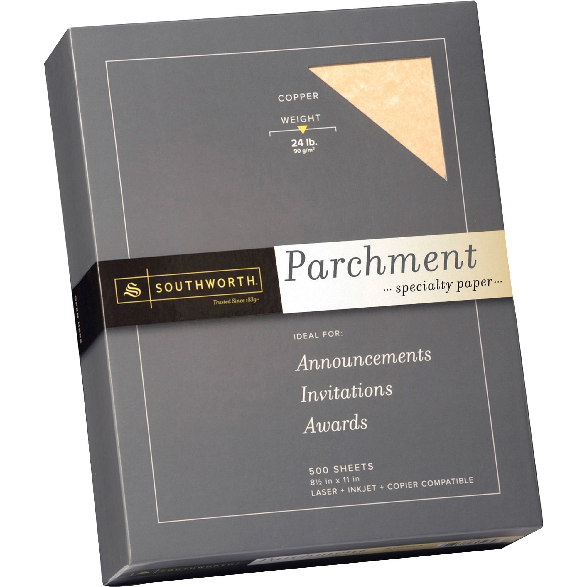 Southworth Laser, Inkjet Parchment Paper, Copper, 500 / Box (Quantity)