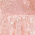 thumbnail image 6 of NAISIBABY Girls Princess Dress 6T, Back Bowknot Glitter Mesh Embroidered Puff Sleeve Tulle Gown Party Pageant Dress Pink, 6 of 6
