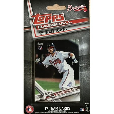 Atlanta Braves 2017 Topps MLB Baseball Factory Sealed Special Edition 17 Card Team Set with Dansby Swanson and Freddie Freeman 